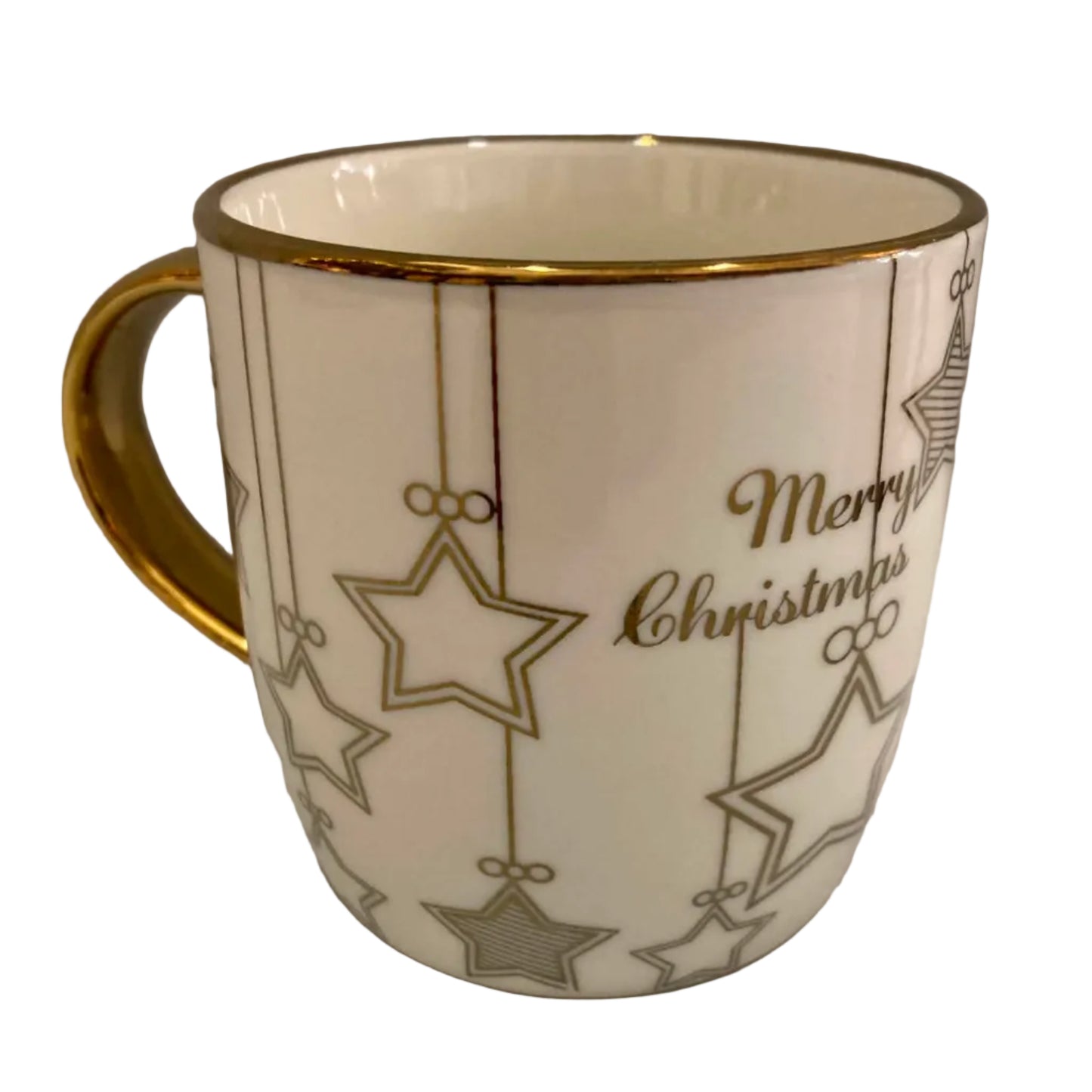 Gold and White Christmas Mug 27130 C