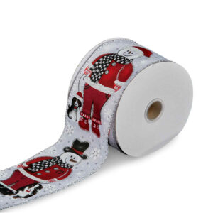 Christmas Ribbon - with Snowman 36599 (AND370)