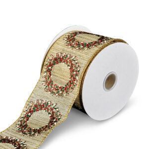Christmas Ribbon - with Wreath 36599 (BCA2)