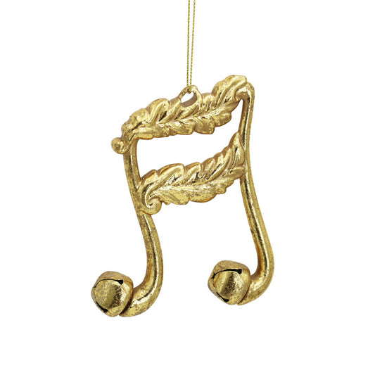 Gold Music Note Ornament 37477