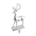 Silver Reindeer Stocking Holder 38197