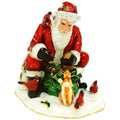 Santa Feeding Animals in Red Trinket Box 34795