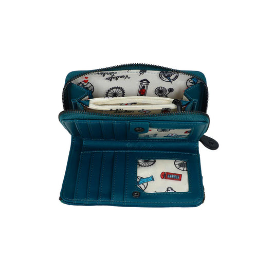 Vendula London Between the Covers Bookbinders Medium Ziparound Wallet 31536