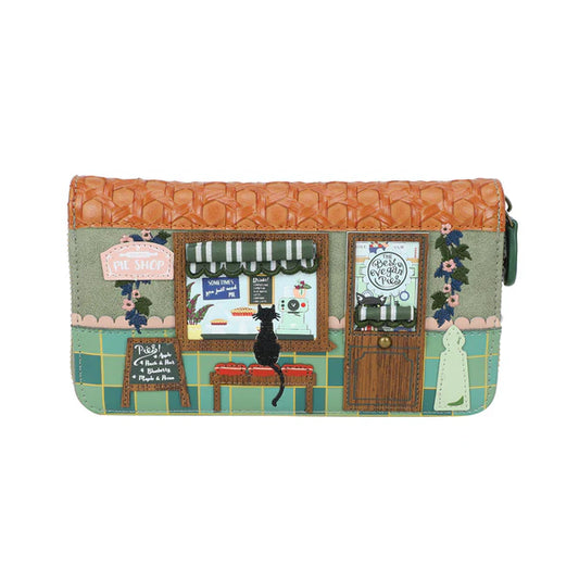 Vendula London Pie Shop Large Ziparound Wallet 33419