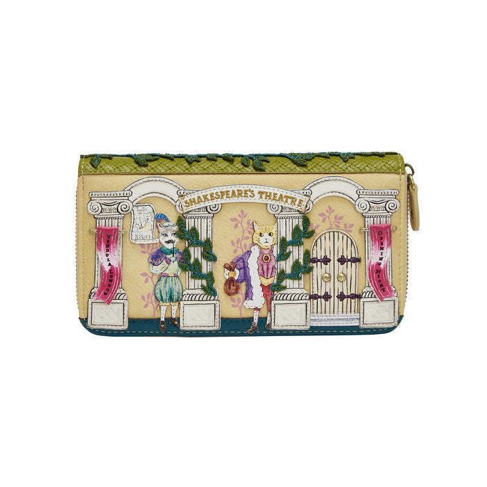 PRE-ORDER Vendula London Shakespeare Theatre Twelfth Night Large Zip Wallet 37874