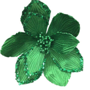 Green Champagne Swirly Flower 40529