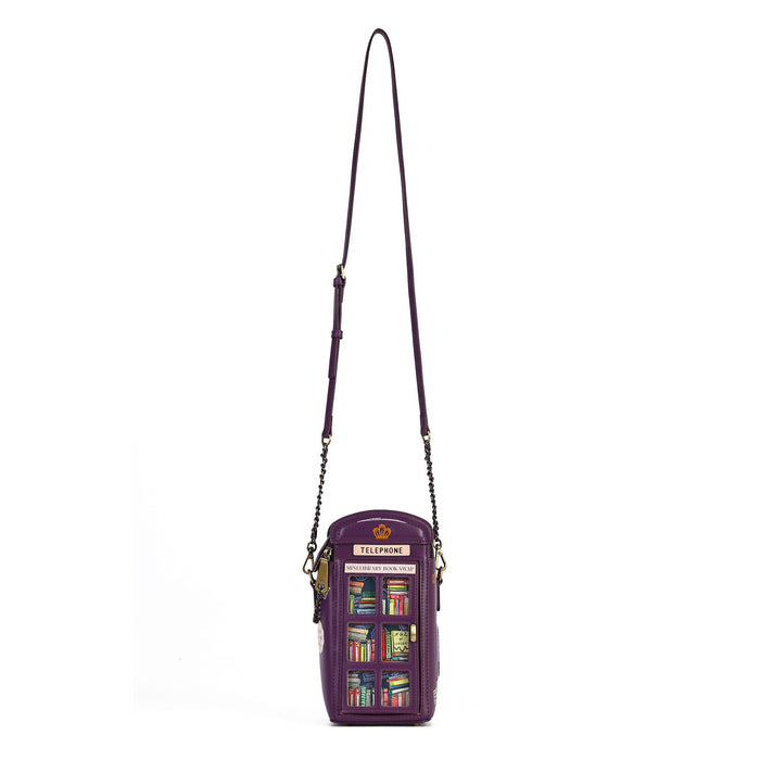 PRE-ORDER Vendula London - The Vendula Travelling Library Bookshop - Book Nook Telephone Box Bag 42621