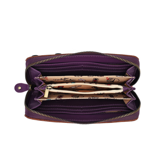 PRE-ORDER Vendula London - The Vendula Travelling Library Bookshop - Large Ziparound Wallet 42690