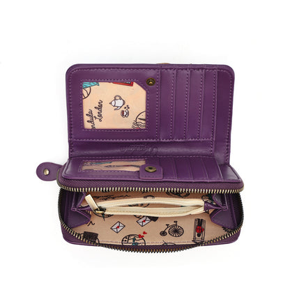 PRE-ORDER Vendula London - The Vendula Travelling Library Bookshop - Medium Ziparound Wallet 42690