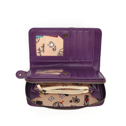 PRE-ORDER Vendula London - The Vendula Travelling Library Bookshop - Medium Ziparound Wallet 42690