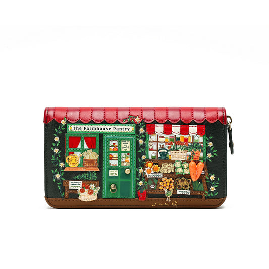 Vendula London The Farmhouse Pantry Large Zip around Wallet 42690