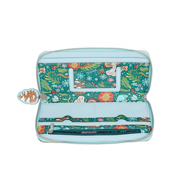 PRE-ORDER Fairy Village- Snowflake Edition-Large Ziparound Crossbody Wallet  42649