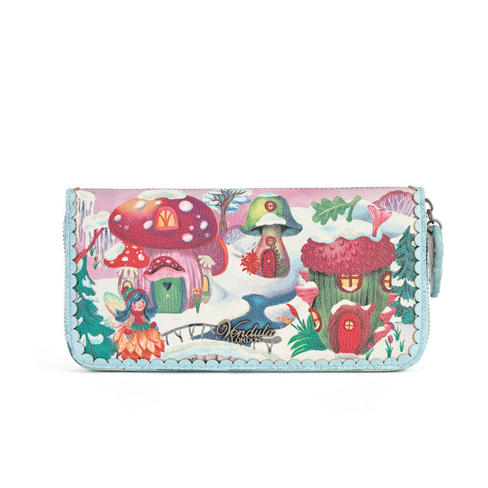 PRE-ORDER Fairy Village- Snowflake Edition-Large Ziparound Crossbody Wallet  42649