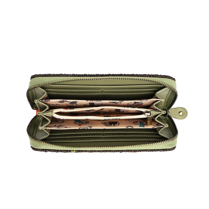 PRE-ORDER Vendula London Flower Shop - Amber Edition - Large Zip Around Wallet 42690