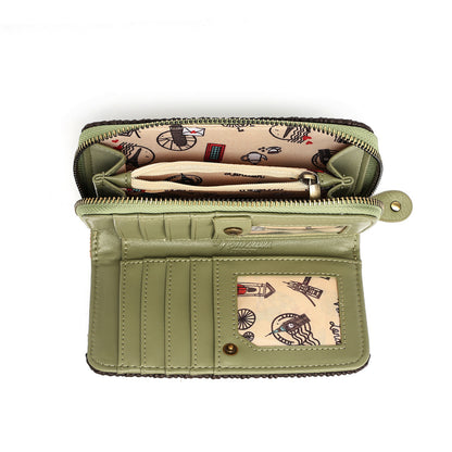 PRE-ORDER Vendula London Flower Shop - Amber Edition - Medium Zip Around Wallet 42690