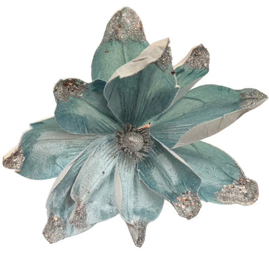 Light Blue Magnolia Decoration 41705