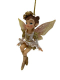 Gold and Pink Fairy Hanging Ornament 42701