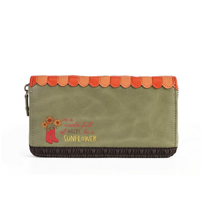 PRE-ORDER Vendula London Flower Shop - Amber Edition - Large Zip Around Wallet 42690