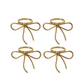 Gold Bow Napkin Rings (Set of 4) 42483