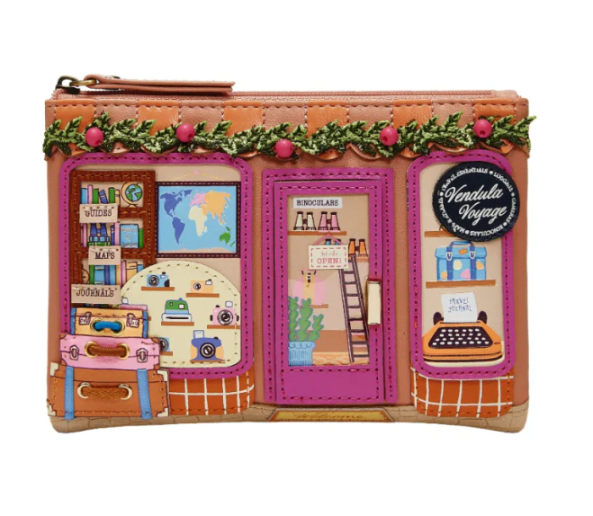 PRE-ORDER Vendula London Voyage Travel Shop Zipper Coin Purse 37979