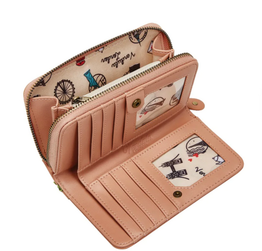PRE-ORDER Vendula London Voyage Travel Shop Medium Ziparound Wallet 31536