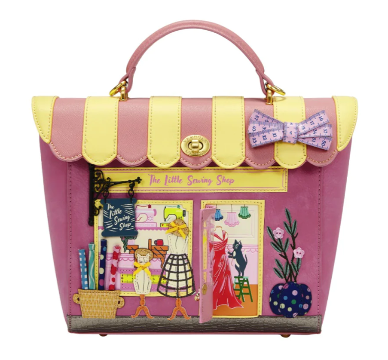 Vendula London  Sewing Shop – Raspberry Edition Shoulder Backpack Converter 37766