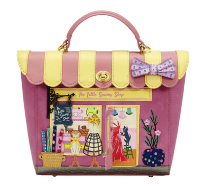 Vendula London  Sewing Shop – Raspberry Edition Shoulder Backpack Converter 37766