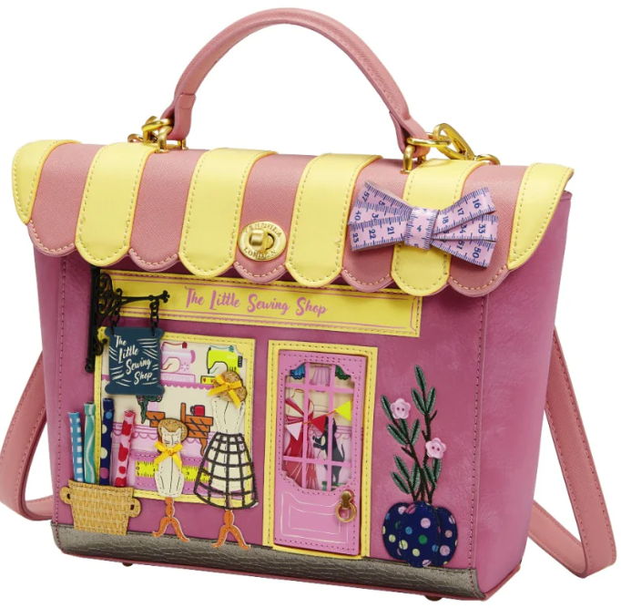 Vendula London  Sewing Shop – Raspberry Edition Shoulder Backpack Converter 37766