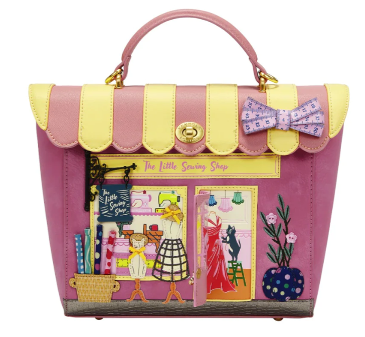 Vendula London  Sewing Shop – Raspberry Edition Shoulder Backpack Converter 37766