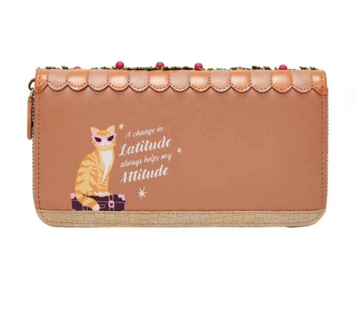 PRE-ORDER Vendula London Voyage Travel Shop Large Ziparound Wallet 37834