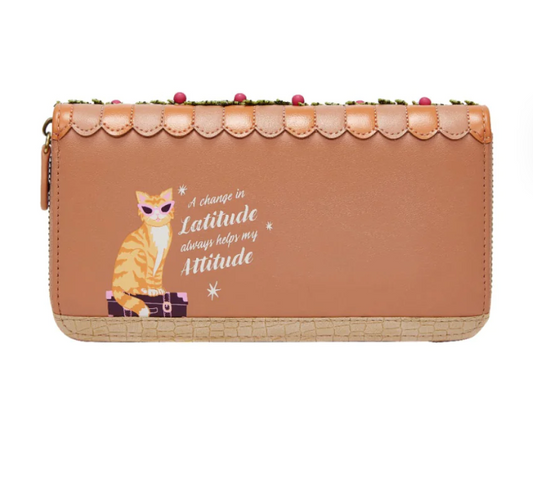 PRE-ORDER Vendula London Voyage Travel Shop Large Ziparound Wallet 37834