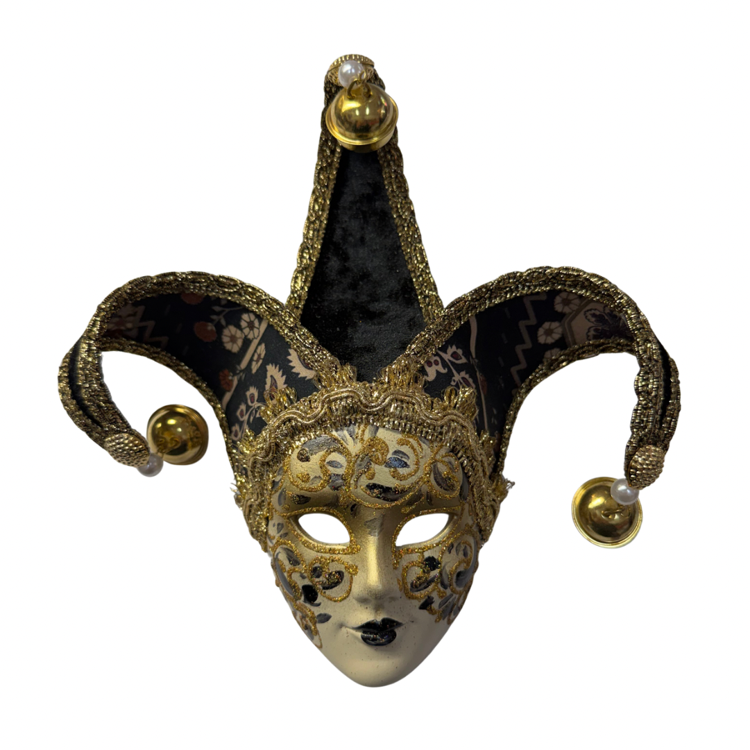 Black and Gold Venetian Mask Small 13726