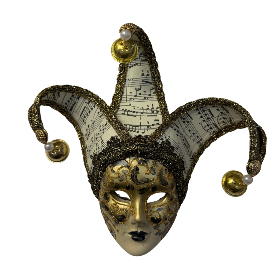 Musical Note Detailed Venetian Mask Small 13726