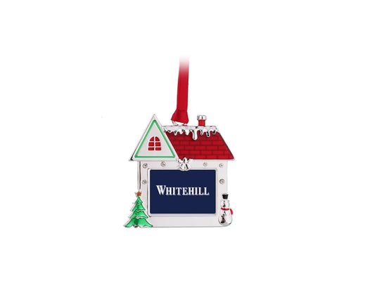Whitehill Silver Hanging Ornament - Festive Photo Frame Ornament 28974d