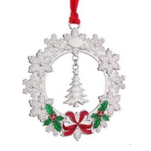 Wreath with Tree Hanging Ornament 26974