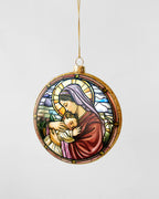 Mary and Baby Disc Ornament 10cm 42683
