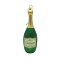 Green Glass Bauble Champagne Bottle Decorative 39749