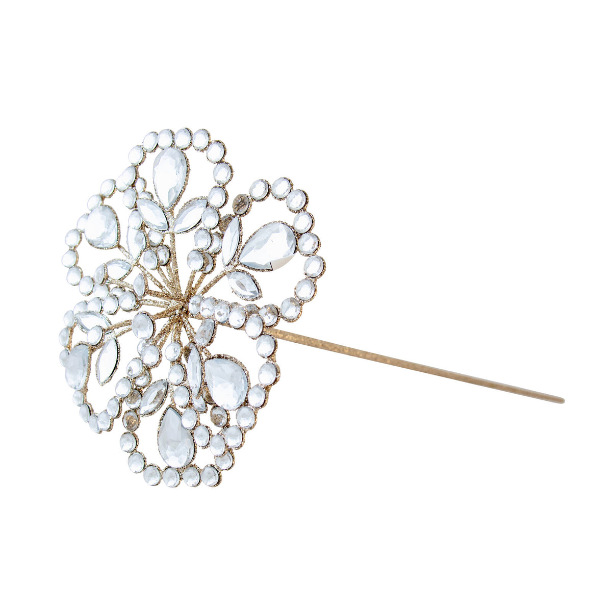 Jewelled Champagne Magnolia Stem 42384