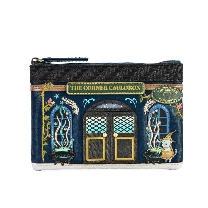 Pre-order- Vendula London The Corner Cauldron - Zipper Key Coin Purse 37979