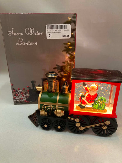 Mini Lantern Snowing Train with Santa -41444(8)