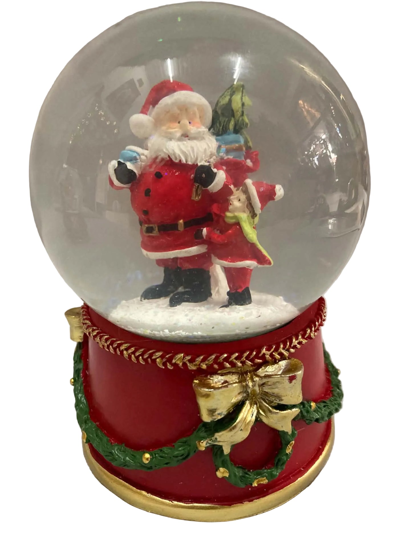 Christmas Musical Waterball with Santa and Elf 42882