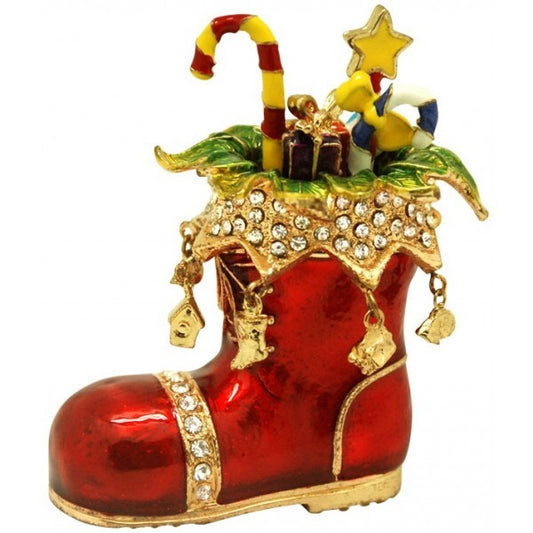 Christmas Boot Trinket Box 28345