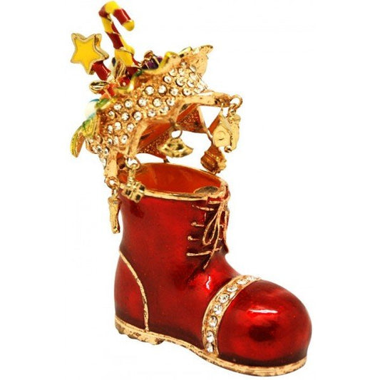 Christmas Boot Trinket Box 28345