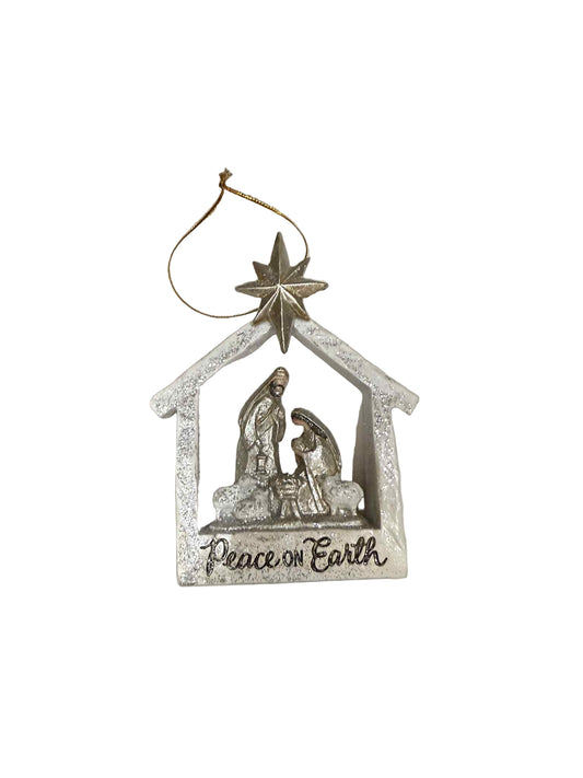 Nativity Hanging Ornament Peace 40945b