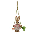 Easter Rabbit on Carrot Swing (Pink Girl) 37723