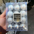 3cm Assorted Silver Baubles (24 Pack) 37429