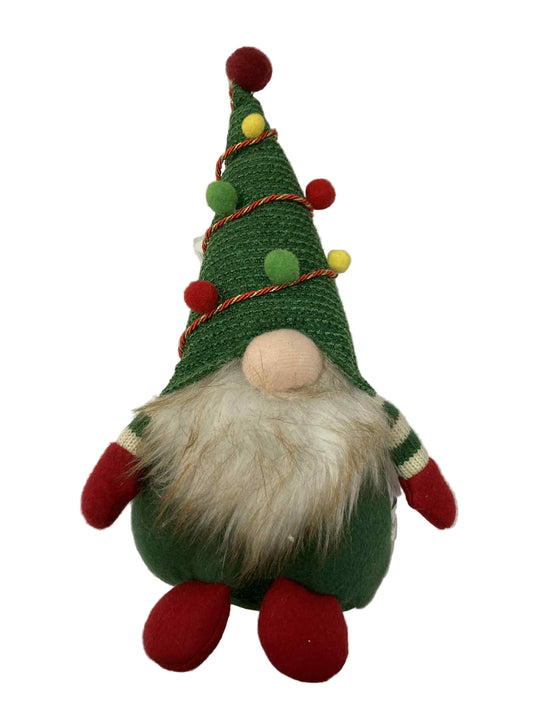 Sitting Gnome Green 25cm 41839