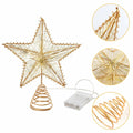 5 point Star Led Tree Topper in Gold 28cm 42487
