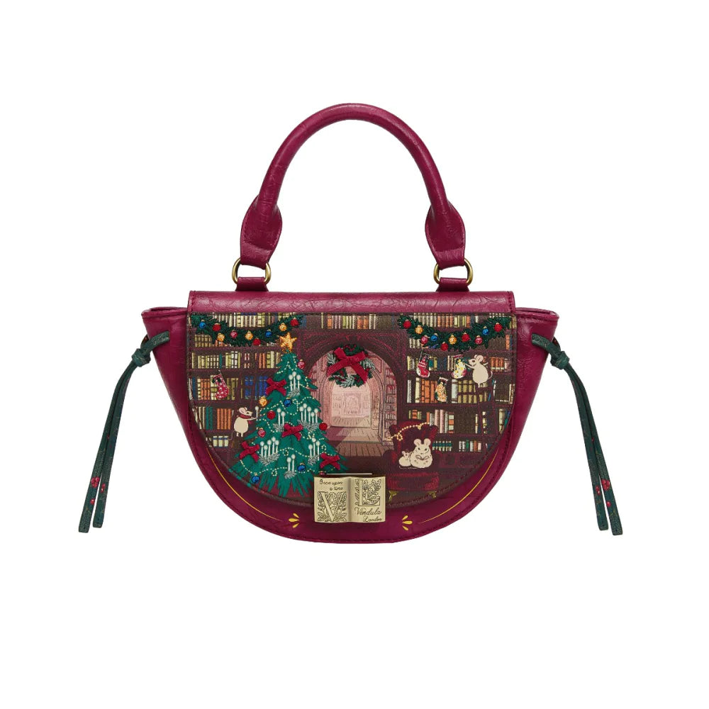 Vendula London The Christmas Library Winged Top Handle Bag  41935