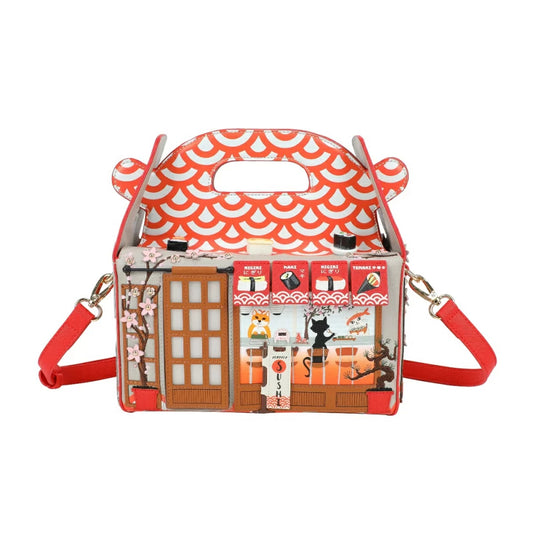 Vendula London Sushi - Grey Edition Takeaway Box Bag with Shoulder Strap 41719
